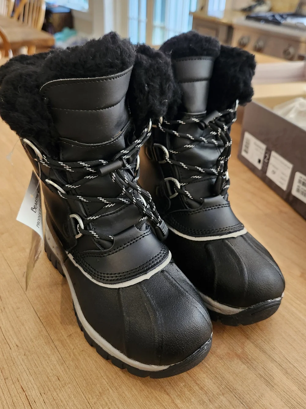 Bearpaw Kelly Youth Winter Snow Boots Black Size 2 Youth